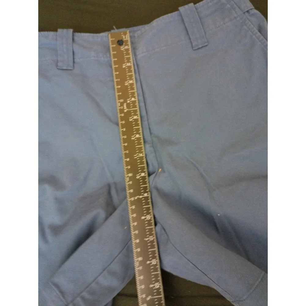 Talbots Shorts Womens Blue Size 8 Cotton Stretch Chino Flat Front Casual